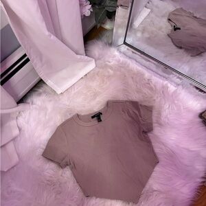 Forever 21 Ribbed Mauve Top